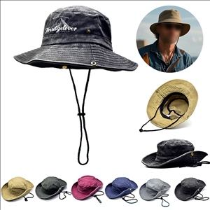 Washed Cotton Vintage Bucket Hat